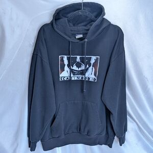 SCARYWOOD Original Merch Spokane WA Silverwood Themepark Black Clown Hoodie XL